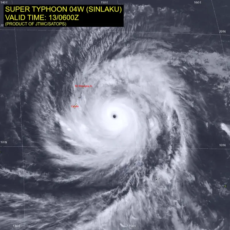 辛樂克颱風有多猛？4月歷史最強颱　美軍2重要小島如臨大敵