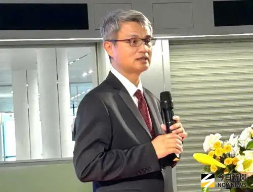 ▲台灣港務港勤公司董事長陳榮聰致詞。(圖／記者黃守作攝)