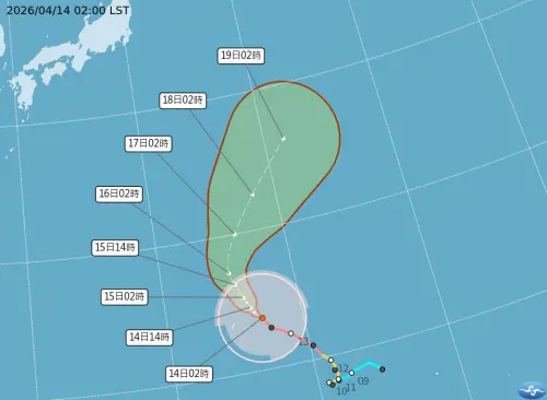 ▲中央氣象署也提到，強颱辛樂克位於關島附近海面，向西北轉北再轉東北方向進行，強度已達巔峰，隨其北上強度將逐漸減弱，距離遙遠對台灣天氣無直接影響。（圖/中央氣象署）