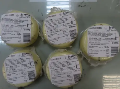 ▲義大利乾酪檢出微生物含量不符規定。（圖／食藥署提供）