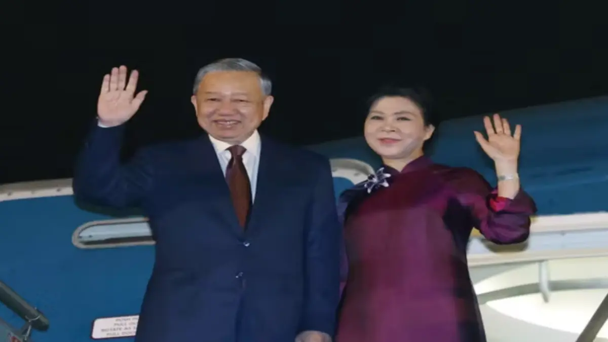 ▲越南共產黨總書記兼國家主席蘇林，14日啟程並抵達北京，展開國事訪問。（圖／翻攝自越通社）