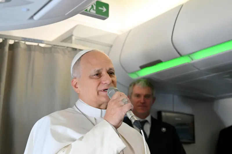▲教宗良十四世(Pope Leo XIV)曾多次對戰爭表達不滿,引發美國總統川普的批評。(圖/美聯社/達志影像)