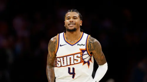 ▲格林（Jalen Green）本季在太陽隊迎來了職業生涯的蛻變，轉型成為第二得分手。過去效力於火箭隊時期，他雖然擁有驚人的體能天賦，但在季後賽的高壓場景下，其進攻選擇與穩定性常令人詬病，被貼上「無法在關鍵戰場證明自己」的標籤。（圖／美聯社／達志影像）