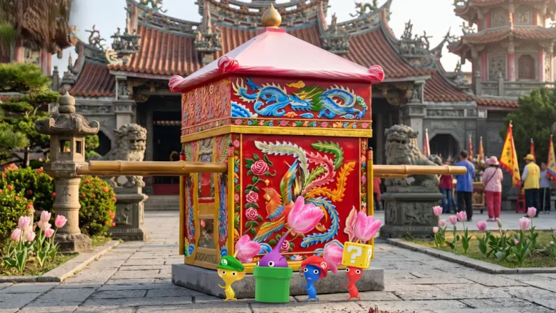 白沙屯媽祖進香帶皮克敏！8款神轎、Q版媽祖明信片：拿法一次看