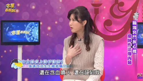 ▲張靖玲在宮鬥案發生後，還曾上節目表示自己才是被陷害的，霸凌真相成羅生門。 （圖／YouTube＠命運好好玩 官方頻道）