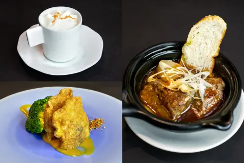 ▲「御萌饗燕」以經典粵菜煲湯與炆燉工藝為底蘊，融入現代法式料理手法及川、湘、蘇、浙等菜系靈感。（圖／海峽會提供）