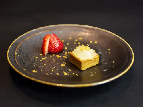 ▲「燕窩香草慕斯塔」。（圖／海峽會提供）