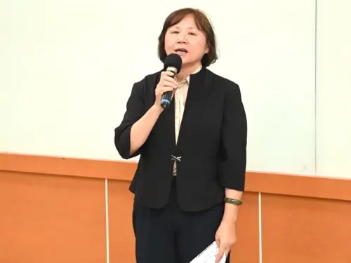 ▲產業園區管理局投資服務組組長吳淑芳致詞。(圖／產業園區管理局提供)