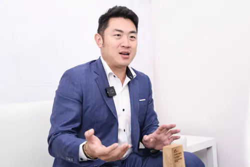 ▲凱銳光電董事長林傳凱直言，現在對他來說經營上最困難的，是台灣人才斷層越來越嚴重。（圖╱記者朱永強攝）