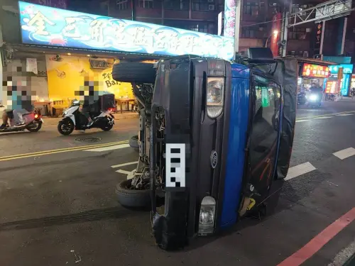 新莊貨車闖紅燈撞擊熊貓外送員　肇事者唾液快篩驗出安非他命