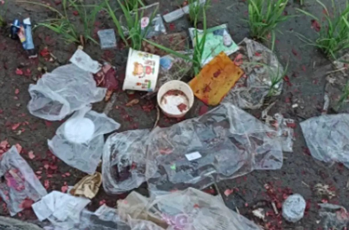 ▲2026 年白沙屯媽祖徒步進香活動吸引了破紀錄的 46 萬名信眾，但卻有部分缺乏公德心的「香燈腳」將農田當成大型垃圾場。（圖／翻攝白沙屯媽祖粉絲團公開社團）