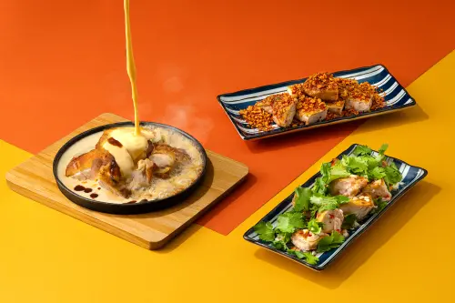 ▲就饗鐵板燒「雞腿排」新菜開吃！肉量50％加價優惠。（圖／王品集團提供）