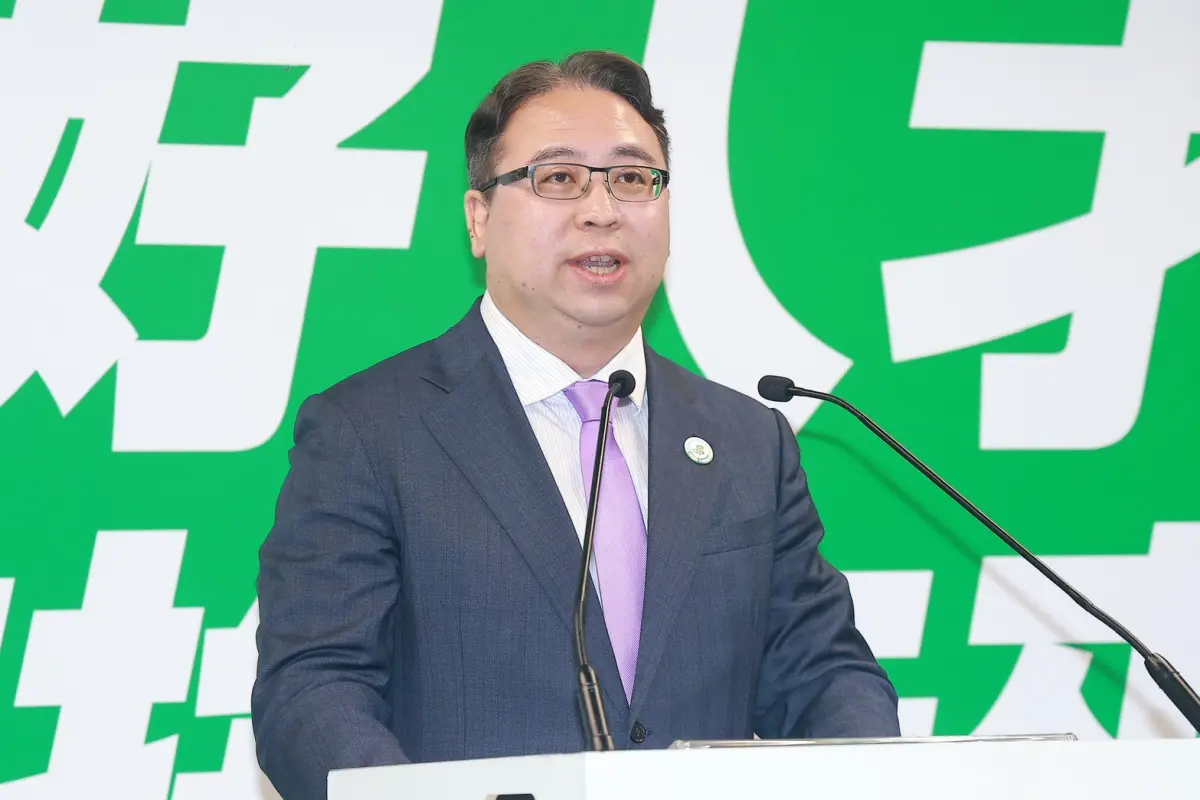 ▲民進黨徵召黃世杰參選桃園。（圖／記者葉政勳攝，2026.04.15）