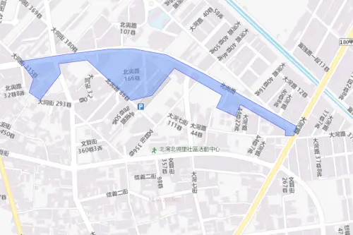 ▲台南市永康區4月16日停水影響範圍。（圖／台灣自來水公司water.gov.tw/）