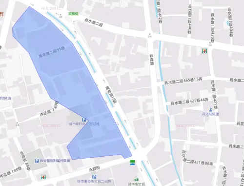▲彰化縣員林市4月16日停水影響範圍。（圖／台灣自來水公司water.gov.tw/）