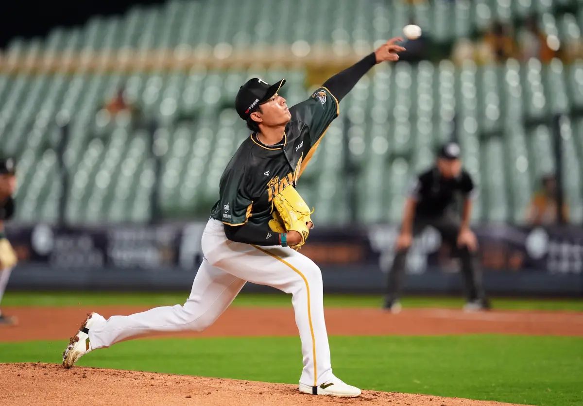 ▲台鋼雄鷹王維中面對中信兄弟繳出6.2局無失分好投，有望收下轉隊後首勝。（圖／台鋼雄鷹提供,2026.4.15）