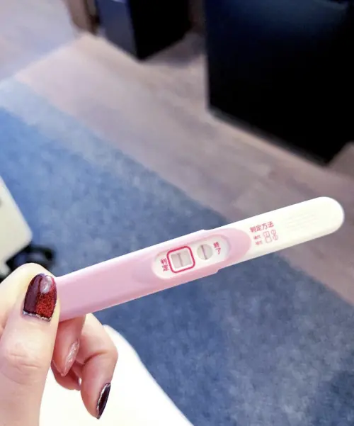 ▲謝翔雅曬出驗孕棒報喜。（圖／IG@330sylvia）