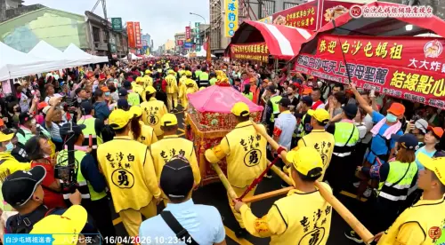 ▲白沙屯媽祖上午10時24分已在北港朝天宮附近。（圖／白沙屯媽祖網路電視台）