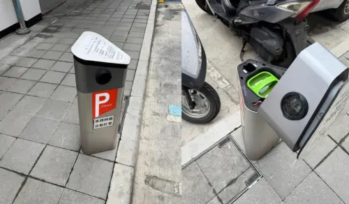 ▲路邊偶爾能看到的智慧停車樁也有使用Gogoro電池的情況出現哦！（圖/Threads）