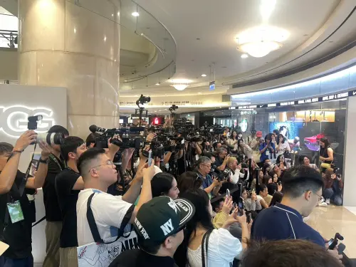 ▲張博雅與許光漢同場出席Nike活動，吸引大批媒體到場報導拍攝。（圖／記者林子翔攝）