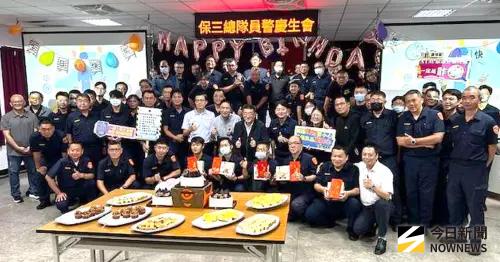 ▲警政署保安第三總隊舉辦員警生活座談會，並為4月份員警舉辦慶生會活動。(圖／記者黃守作攝，2026.04.16)