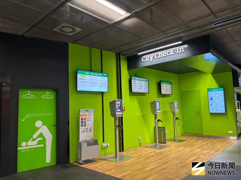    ▲長榮航空5月18日起將在市區的維也納中站（ Wien Mitte） 機場快線，提供行李直掛服務。（圖／記者李青縈攝）  