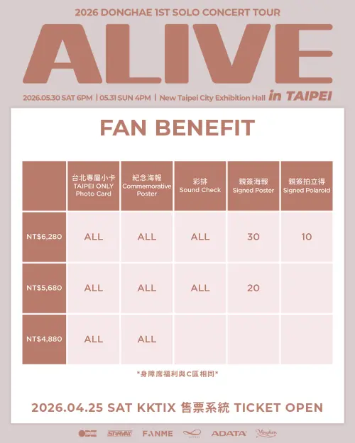 ▲東海演唱會福利圖。（圖／FANME臉書）