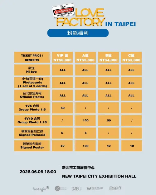 ▲金宣虎6月6日五股工商展覽中心見面會福利表。（圖／大步整合行銷）