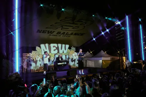 ▲瘦子、高爾宣開園熱唱。（圖／New Balance提供）