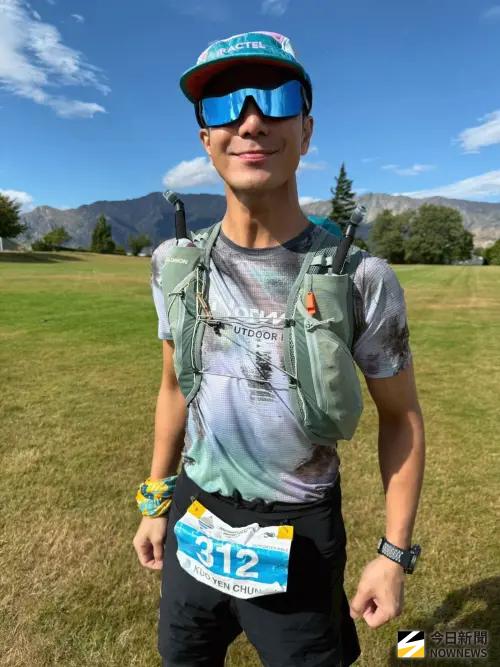 ▲郭彥均（如圖）心想一定要用跑的進終點，笑說：「我不能讓我們的國旗最後一個到。」（圖／郭彥均提供）