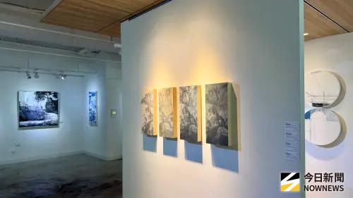 ▲ 「幽光 — 光與時間的滲透、游移」聯展以「幽光」為核心題旨，三位藝術家皆以「層疊」為共通的創作語彙，試圖捕捉那些存在於日常邊緣、微小且不可見的能量痕跡。（圖／記者陳美嘉攝，2026.04.17）