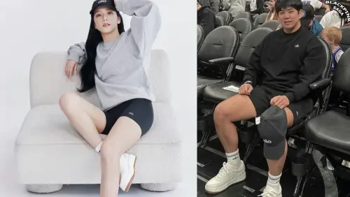 ▲Jisoo哥哥金政勳（右圖）被粉絲形容是「肌肉版的Jisoo」。（圖／翻攝自X）