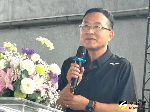 ▲台電公司鳳山區營業處處長黃明舜致詞。(圖／記者黃守作攝，2026.04.18)