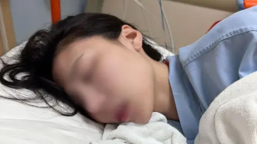 ▲泰國女子控訴，稱在參加潑水節活動時，突然出現抽搐、口吐白沫等症狀，去醫院檢查後竟然在體內驗出GHB相關成分。（圖／翻攝自TikTok@jeeeppji）