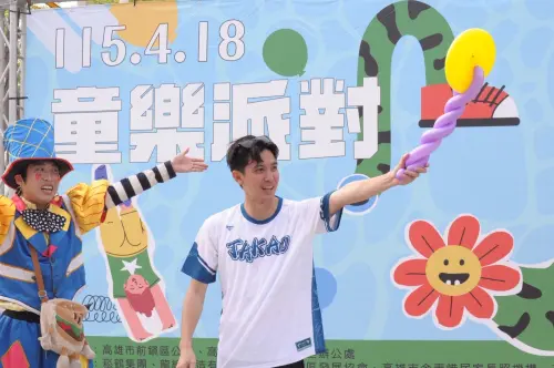▲林浤澤表示，從上任以來連續四年舉辦「童樂派對」，他主張寓教於樂，同時學習防災、防毒、自我防護等知識。（圖／前鎮區明孝里里長林浤澤提供）