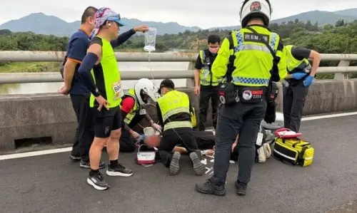貢寮馬拉松發生意外！男跑到一半吐血倒地　一度無呼吸心跳送醫