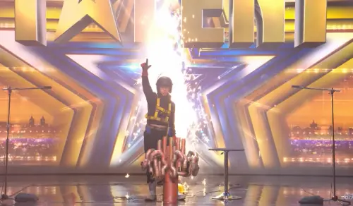 又有台灣人登英國達人秀！被煙火轟炸還邊打鼓　舞台激似鹽水蜂炮