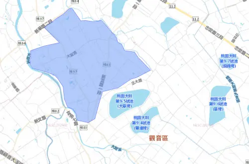 ▲桃園市4月20日停水影響範圍。（圖／台灣自來水公司water.gov.tw/）