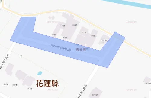 ▲花蓮縣吉安鄉4月20日停水影響範圍。（圖／台灣自來水公司water.gov.tw/）