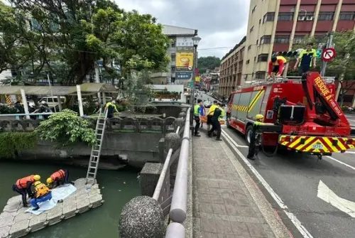 基隆田寮河墜河意外！婦人卡橋旁漂流　救起已口吐白沫身亡