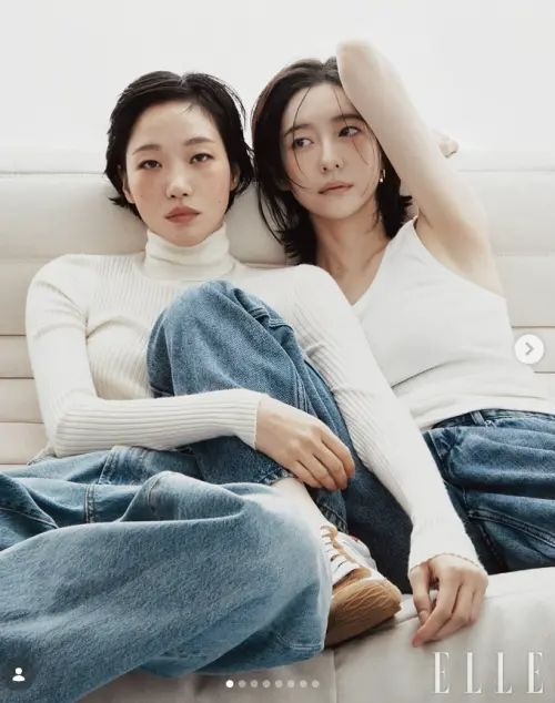 ▲金高銀（左）和朴智賢（右）年齡相仿，演技實力都很強勁。（圖／IG@ggonekim）