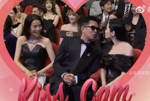 香港金像獎／古天樂玩Kiss Cam一次親3女！衛詩雅吻上周祉安超甜