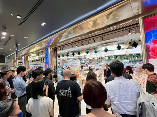 ▲ 台南產的紅心芭樂跟冬瓜茶磚首次在吉隆坡超市上架。（圖／南市府提供）