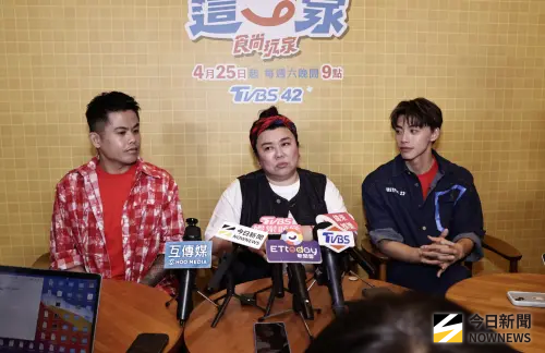 ▲張再興（左起）、林美秀、黃文廷參與《食尚玩家－我們這一家》分享心得。（圖／記者吳翊緁攝影）