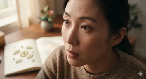 ▲左眼皮跳動代表偏財運旺，可能出現額外收入或意外進帳。（圖／Gemini製圖、記者賴禹妡製）