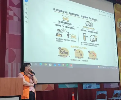 ▲ 高雄少年隊、少輔會反毒駕宣導，提前建立學生正確法治觀念。（圖／高市警局少年隊提供）