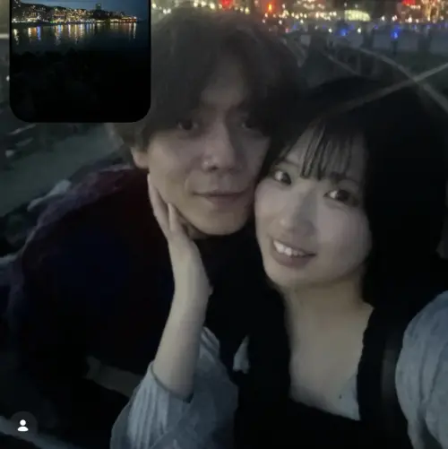 ▲Ryu（左）曬出與新歡合照，臉貼臉相當親密。（圖／翻攝自RyuIG）