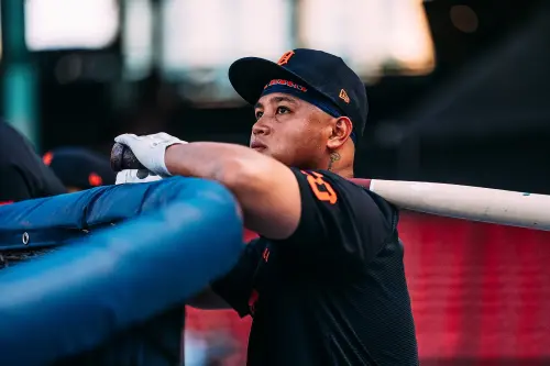 ▲李灝宇正式加入「台將大聯盟安打俱樂部」，成為繼陳金鋒、曹錦輝、郭泓志、王建民、胡金龍、林哲瑄、陳偉殷、林子偉及張育成之後，台灣史上第10位在最高殿堂敲安的選手。（圖／取自底特律老虎 X）