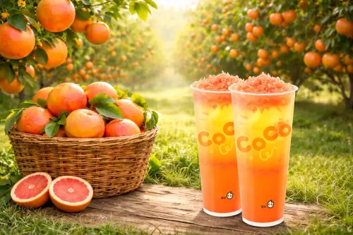 ▲CoCo都可「葡萄柚果粒茶」40元隱藏買法，划算喝到月底。（圖／CoCo都可提供）