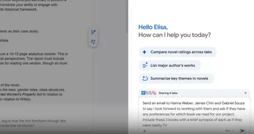 ▲與Gmail整合，只要打開側邊欄，請Gemini幫忙擬稿，可以在確認內容並完成必要編輯後，就能點擊送出。（圖／官方提供）
